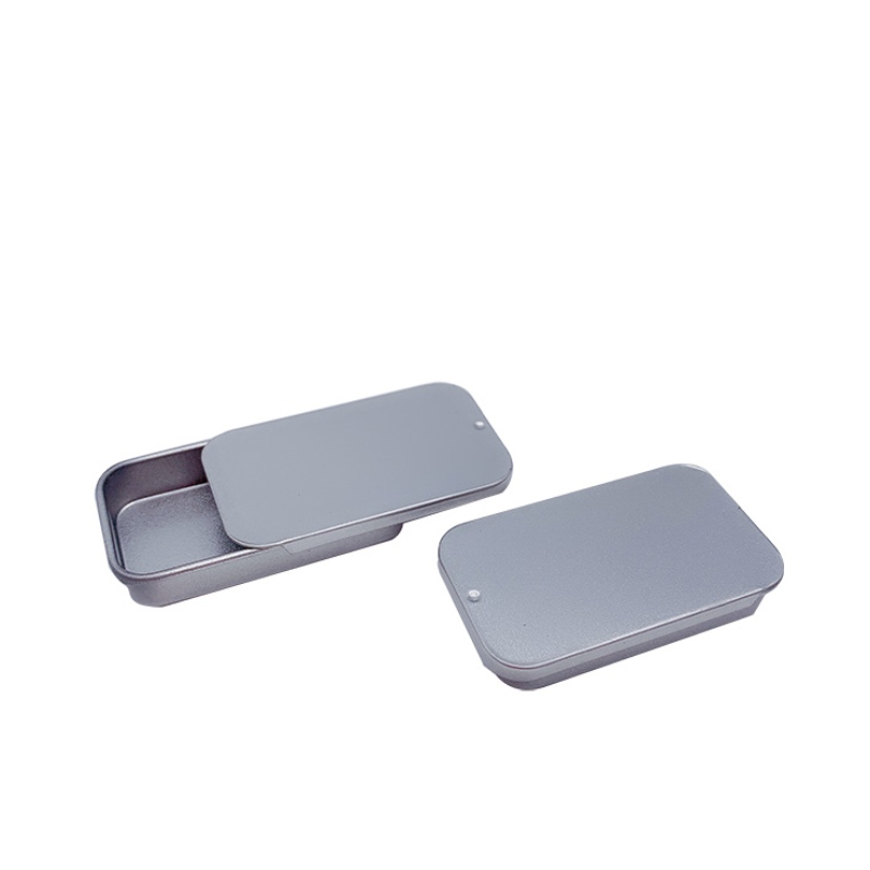 Négyszögletes ón doboz (60mm * 30mm * 11mm) csúszó doboz