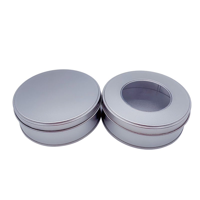 Gyári egyéni kerek környezetvédelem ón doboz élelmiszer-minőségű ón (120mm * 40mm) cookie jar