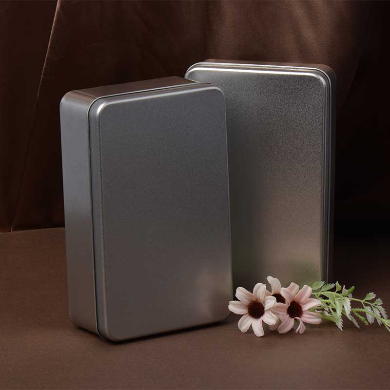 Élelmiszer-fokozatú fém csomagoló doboz Snow Crispy Tinplate Box 180 * 110 * 55mm
