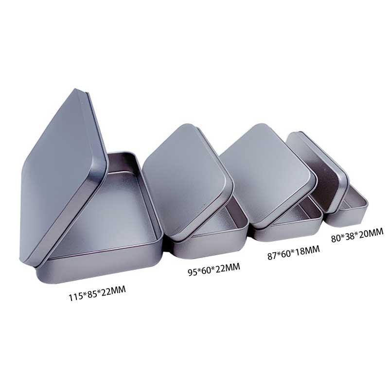 Játékkártya csuklópánt fém ón doboz Badge Gift Tin Box 115 * 85 * 22mm